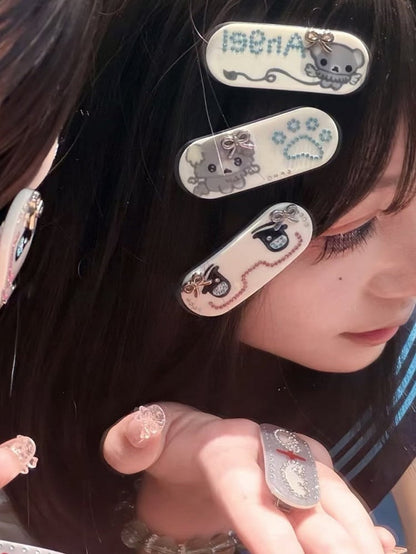 Y2K Rhinestone Hairclip - Kiwi Store
