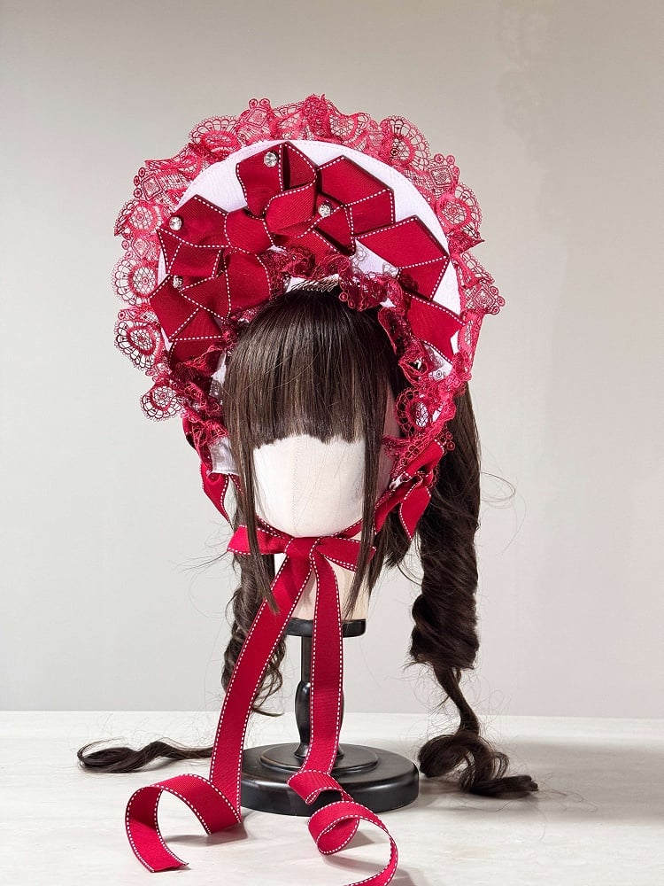 Accents) (Lace Multi-Color Set Lolita Crystal Bonnet