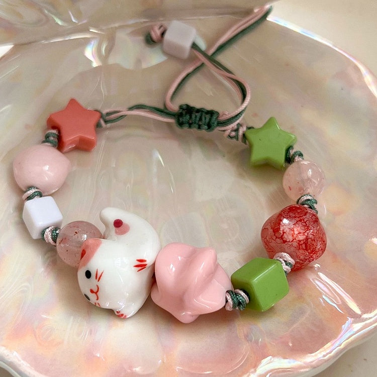 Star Decorated And 3 Bracelet Color Options Cat