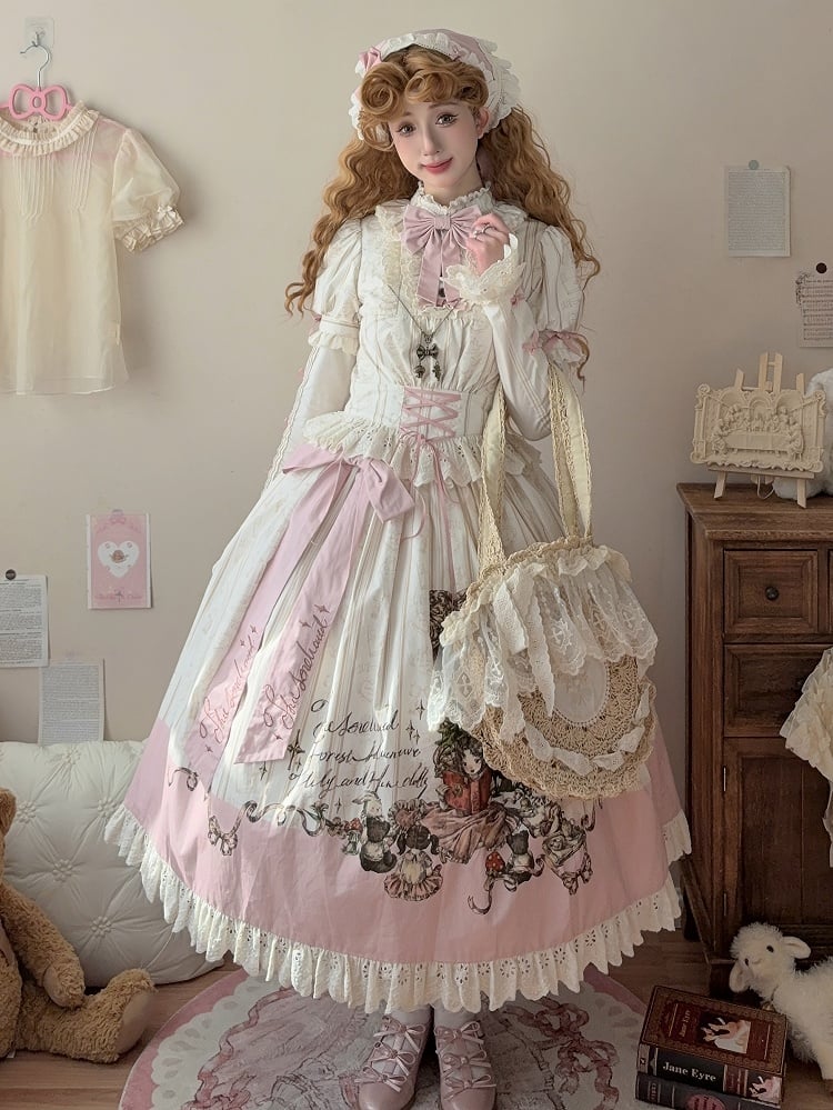 Blouse Available and Short Toys Grils Little Print Sleeves Plus Creamy + Skirt Set Sizes