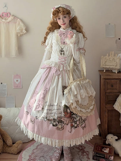 Blouse Available and Short Toys Grils Little Print Sleeves Plus Creamy + Skirt Set Sizes