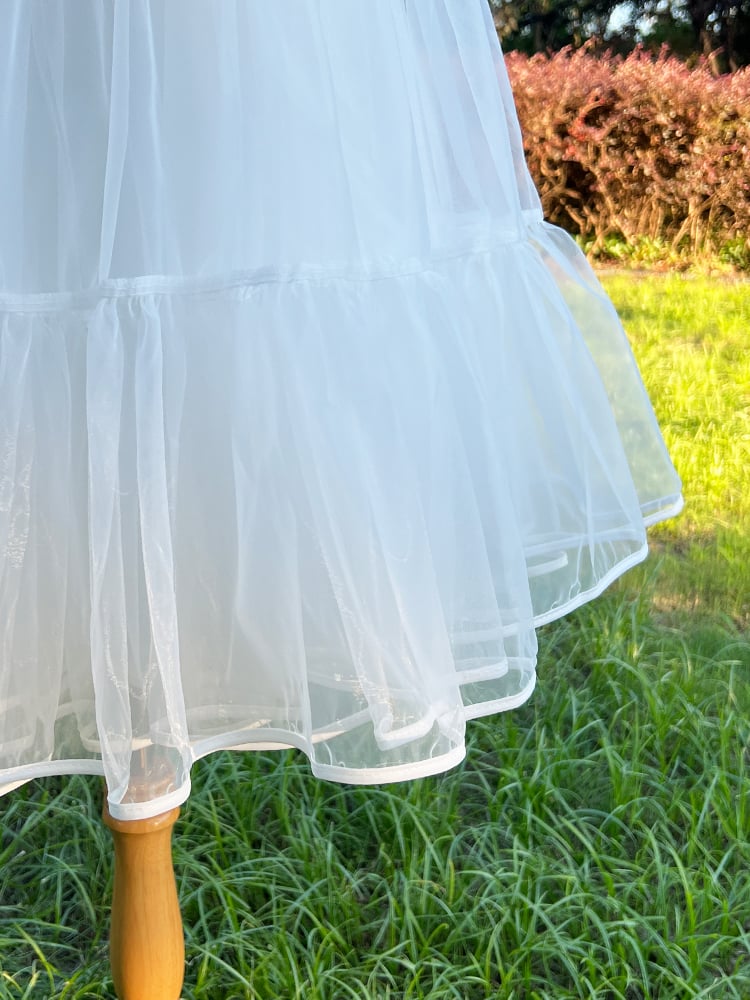 Daily 70cm Petticoat Length Layers White Tea Three