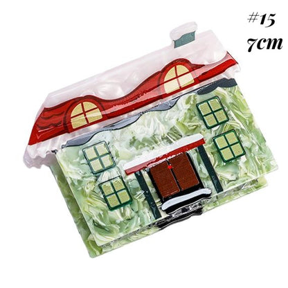 Western Town Life Inspired Hair Claw Clip