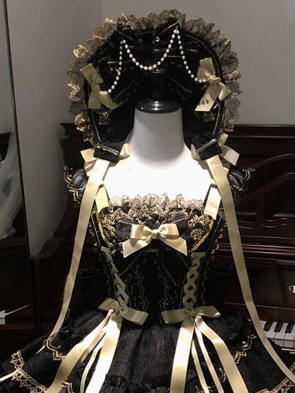 Red White / Bonnet Pink Details Bead Black Blue