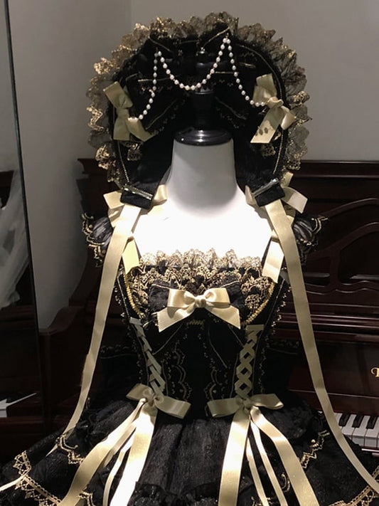 Red White / Bonnet Pink Details Bead Black Blue