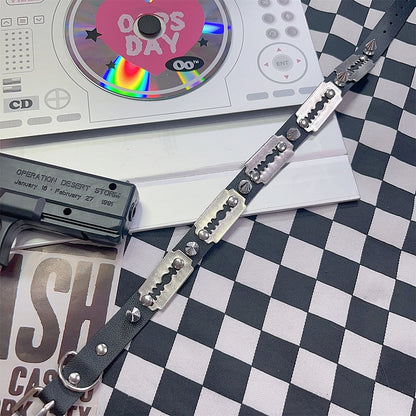 Punk Details Choker Rock Black Studs