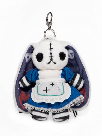 Guro Embellishments Rabbit Scar Kawaii - White Blue Keychain