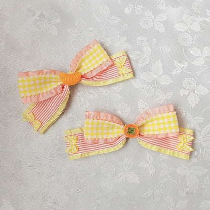 Fruits Hairclip Bowknot