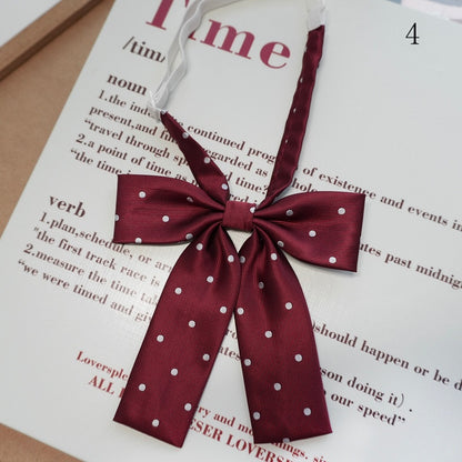Tie 12 Polka-dot Bow Pattern Options