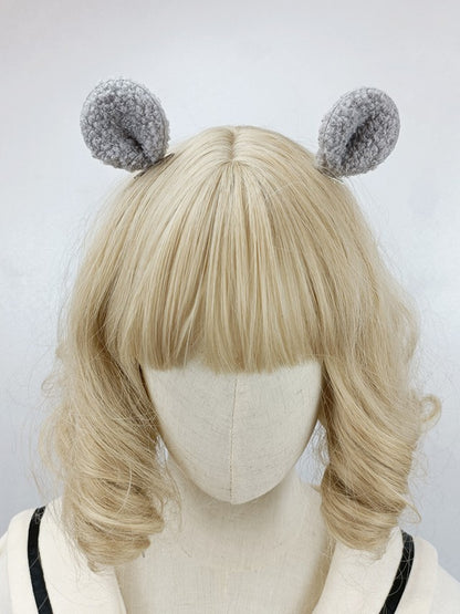 Hairclip 6 Hamster Options Plush Color Ear