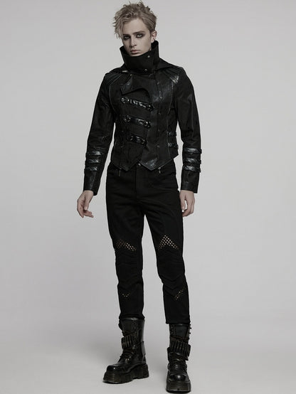 Black Long Wild Reaper Coat Men's
