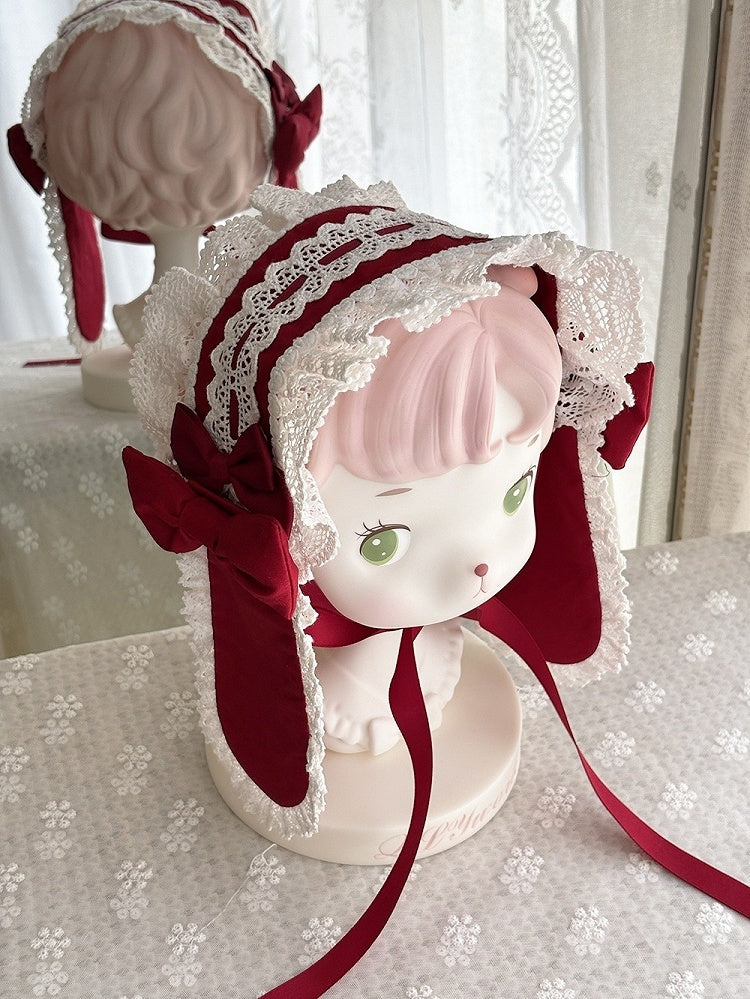 / Ears Blue Pink Black Hairband Bunny Red