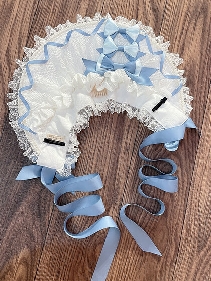 Color Bonnet White Lace Bows – and Options with Trimmed Fashion 3 Lolita