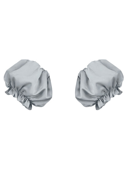 / パフグレースリーブベージュブルー