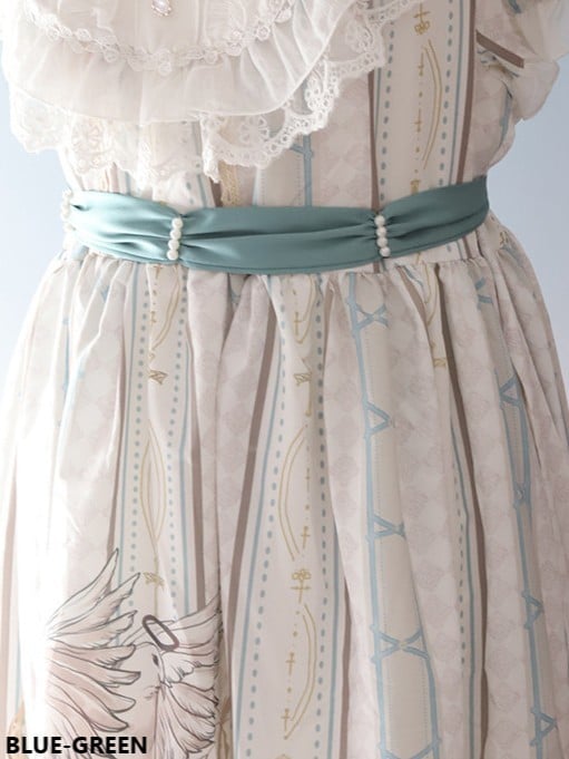 18 Color Options Lolita Belt Pearl Satin