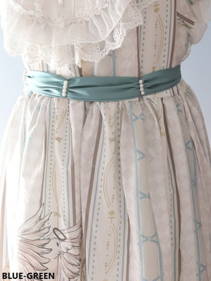 18 Color Options Lolita Belt Pearl Satin