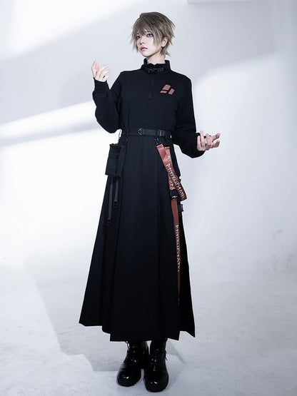 カラーテックウェア ブラックプルオーバー 王子バックル ジップ＆トップ