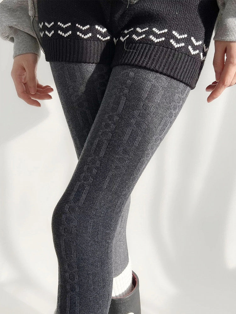 Knit (5 Tights Fine Colors) Ribbed