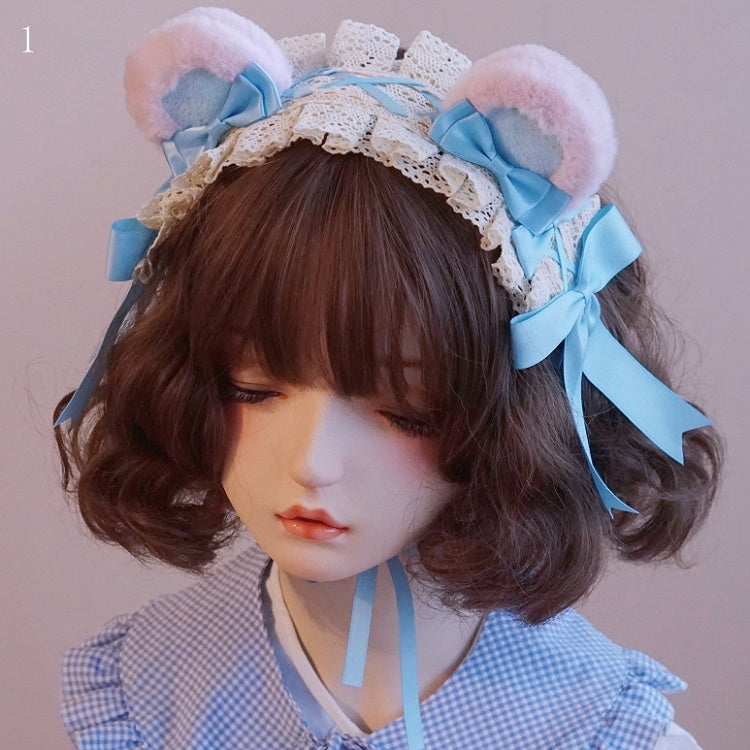 Optionen Spitzen-Haarband, Zierdetails, Schleife, 3 Bärenohren