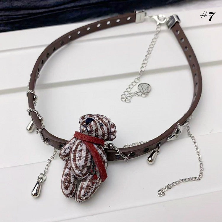 Teddybär Plüsch Halskette/Ring/Armband