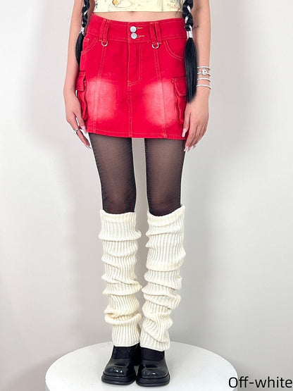 Warmers Colors Knitted Leg Retro-Style 7