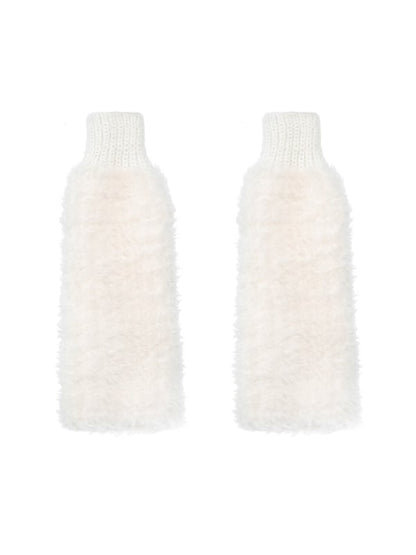 Warmers Plush White Leg