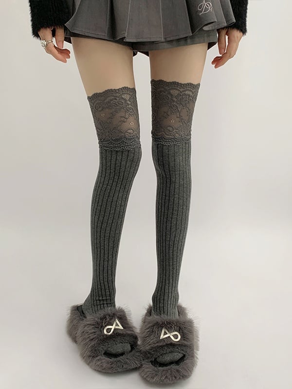 Stockings Paneled Colors 5 Lace