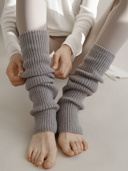 Leg Colors） Ribbed Slouchy Knit Warmers（2