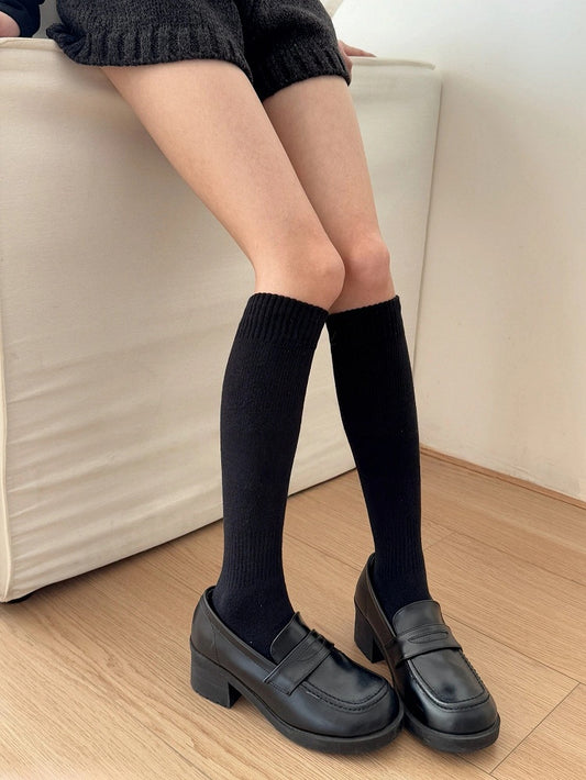 Knit Stockings Ribbed