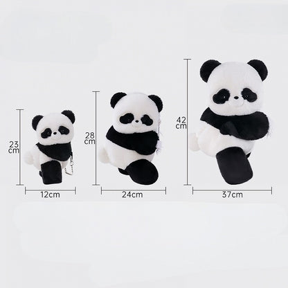 Plush Backpack/Crossbody + Keychain Panda Cute Bag