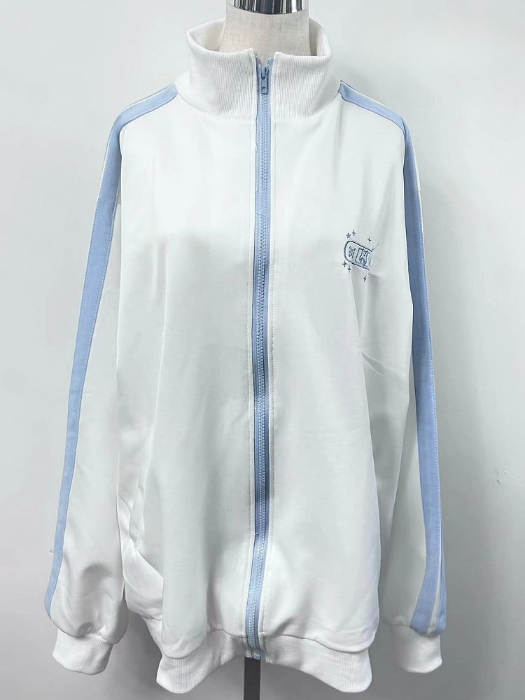 Und Kaiwai Stickerei Tenshi Jacke Star WhiteBlue Bunny
