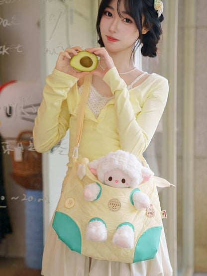 Design Umhängetasche Cut-out GelbGrün