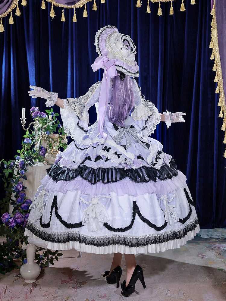 Dress Hanayome + Bell Hat Gorgeous Purple Large Lolita Gloves Sleeves