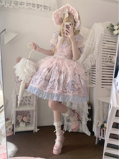 of Detachable Mary High Platform Bowknot Janes Lily Pink Heel the Valley Embroidery Block