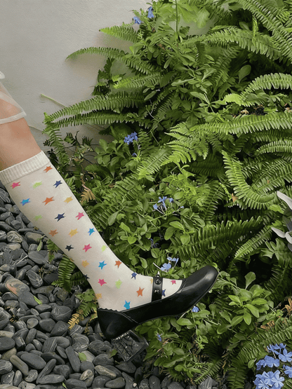 Length Stars Options Multi-Color Stockings Pattern 2