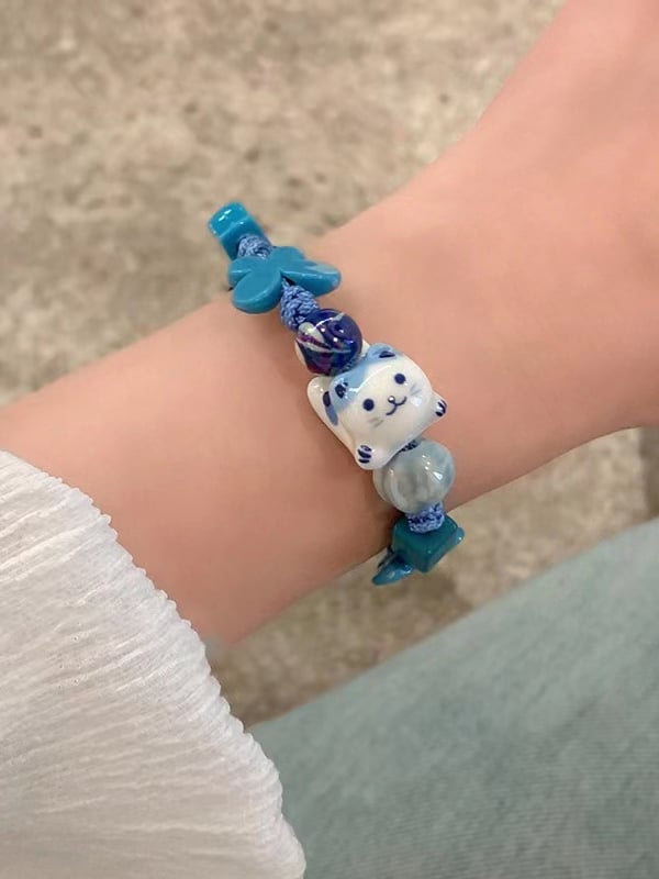 Star And Cat Color Decorated 3 Options Bracelet
