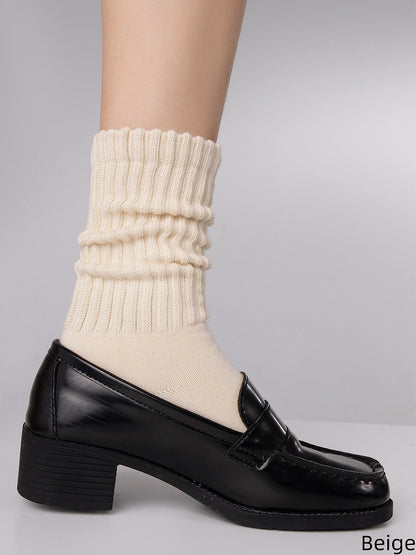 Socks 6 Colors Retro Cotton Minimalist