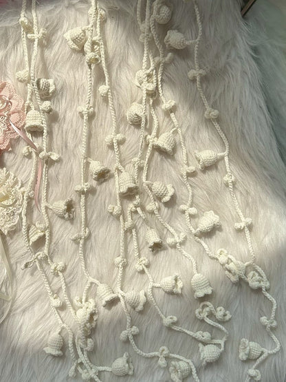 Beige Belt Waist Lily Crocheted the of Valley