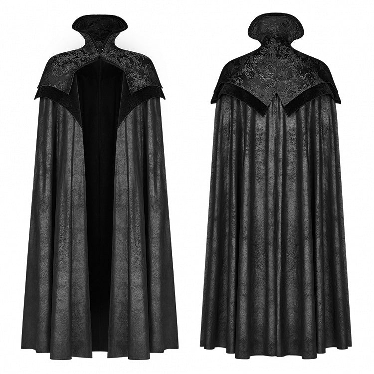 Black Noble Cloak Men's Gothic
