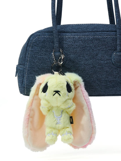 Options Guro Anxious - Kawaii Embroidery 7 Symbol Scar Color Details Keychain Bunny