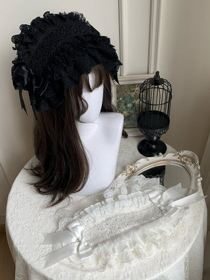 Lace Black / Hairband White