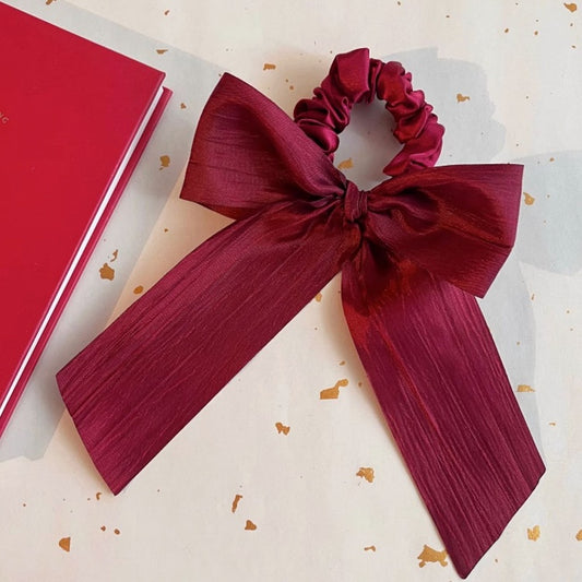 Options Hair 3 Red Scrunchie