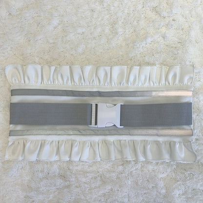 ホワイトフューチャリスティックサイバーパンクバックルストラップ ジライケイ フルセット