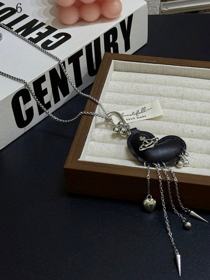 11 ネックレス ハート Y2K オプション ペンダント