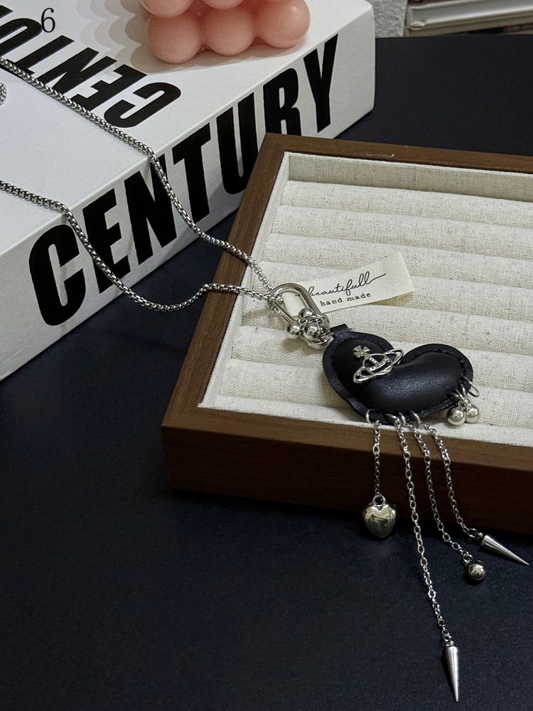 Optionen 11 Anhänger Halskette Y2K Herz