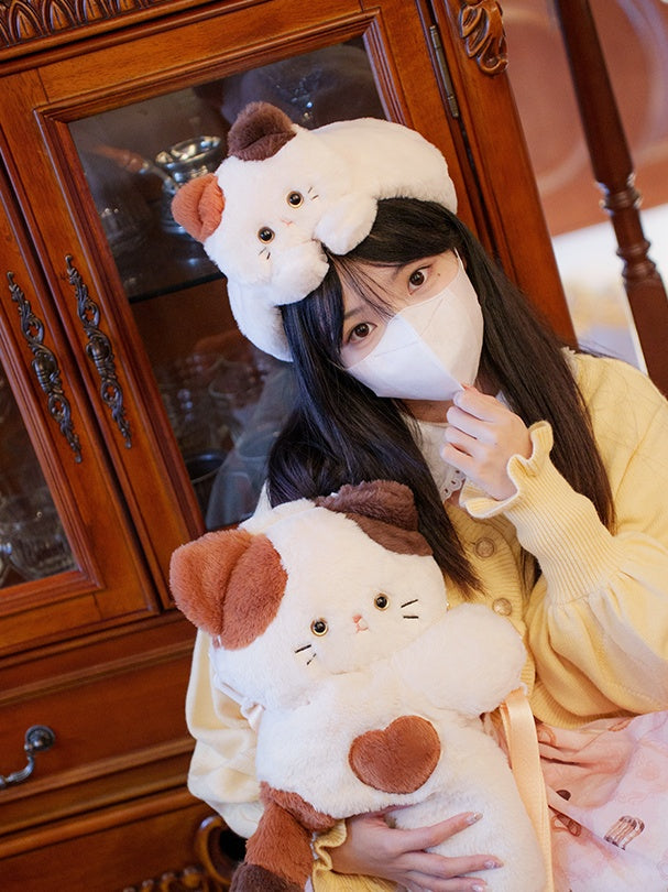 White Cute Kitty  Plush Hat