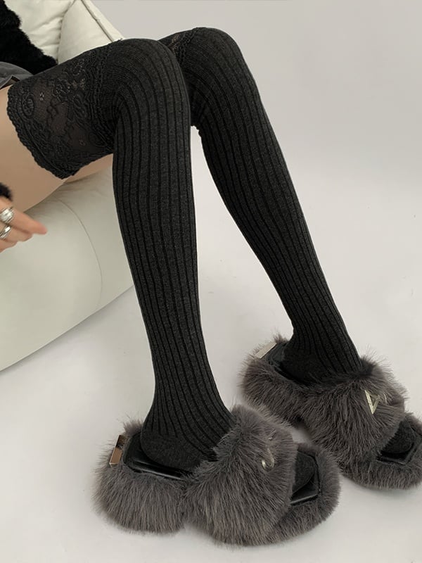 Stockings Paneled Colors 5 Lace