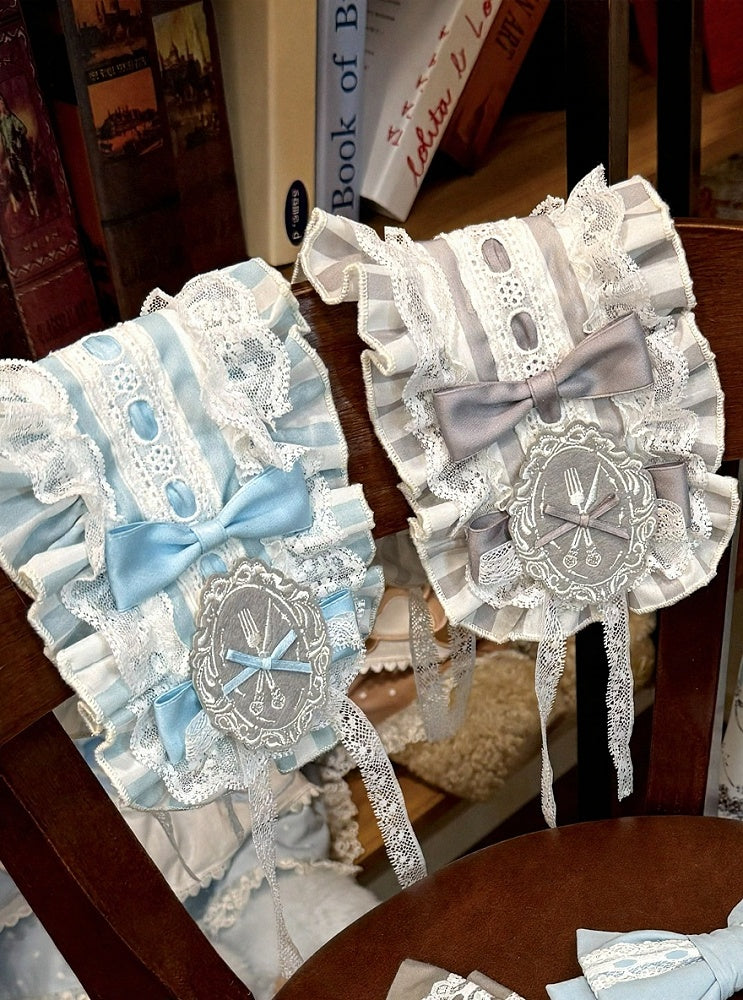 Blue and Gray Lolita Hairband - Birds Diary