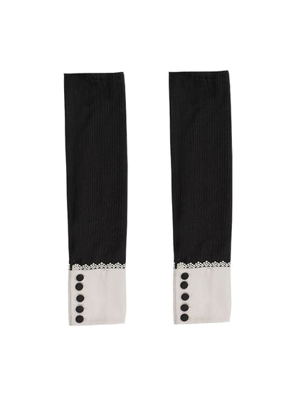 Black and White Detachable Sleeves