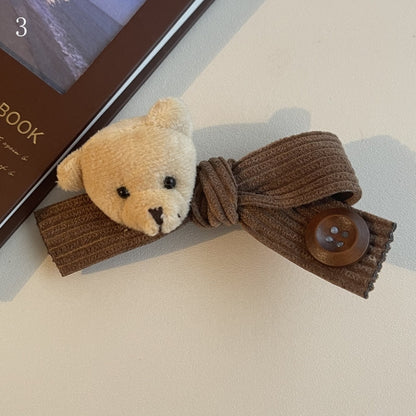 Design Brown 3 Bear Hairclips Options